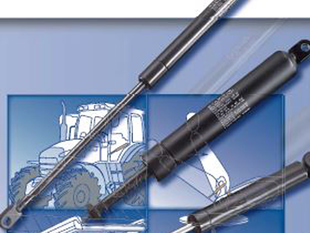 Gas springs and dampers for industrial applications
